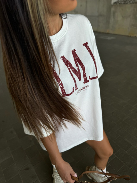 T-shirt BOLD ONE bordo La Manuel