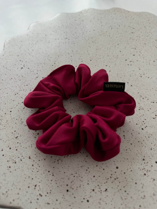 Gumka scrunchie do włosów La Manuel bordowa