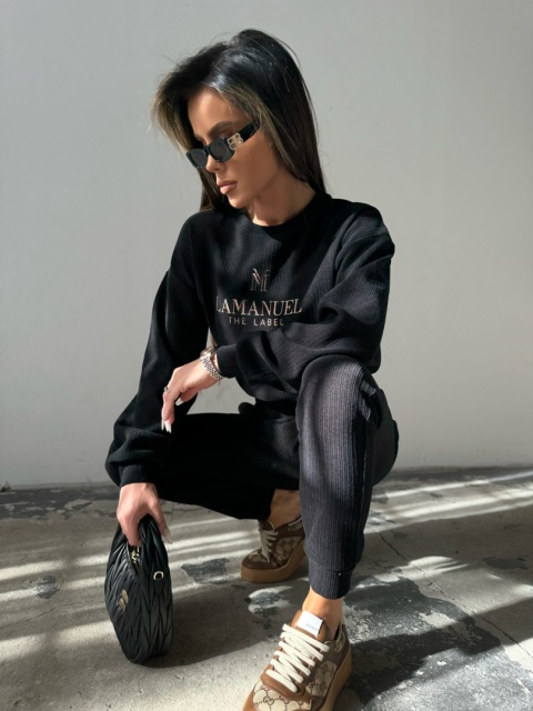 Komplet HALFWAY czarny La Manuel