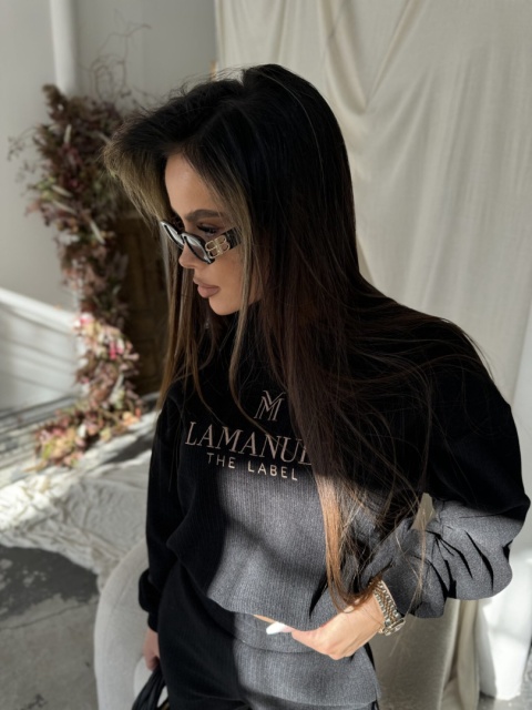 Komplet HALFWAY czarny La Manuel