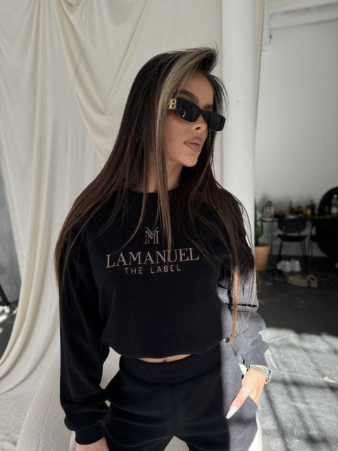 Komplet HALFWAY czarny La Manuel