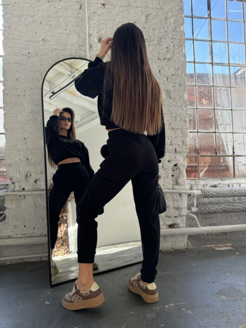 Komplet HALFWAY czarny La Manuel