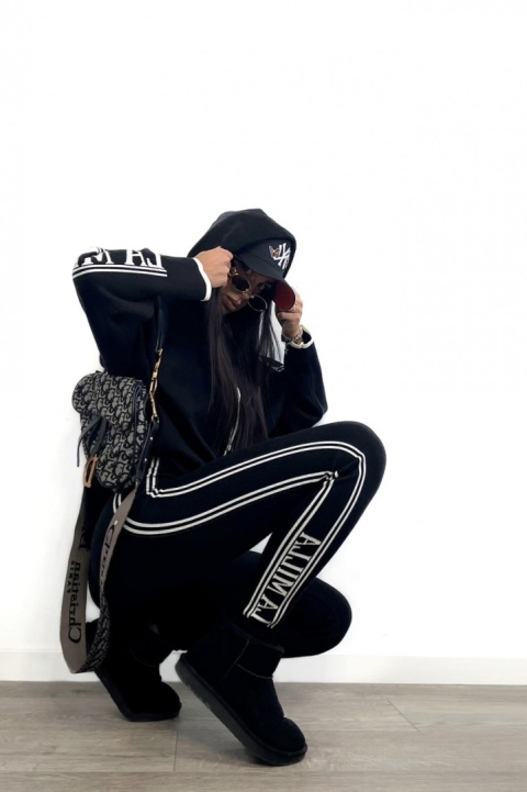 Komplet dzianinowy LAMILLA czarny La Milla