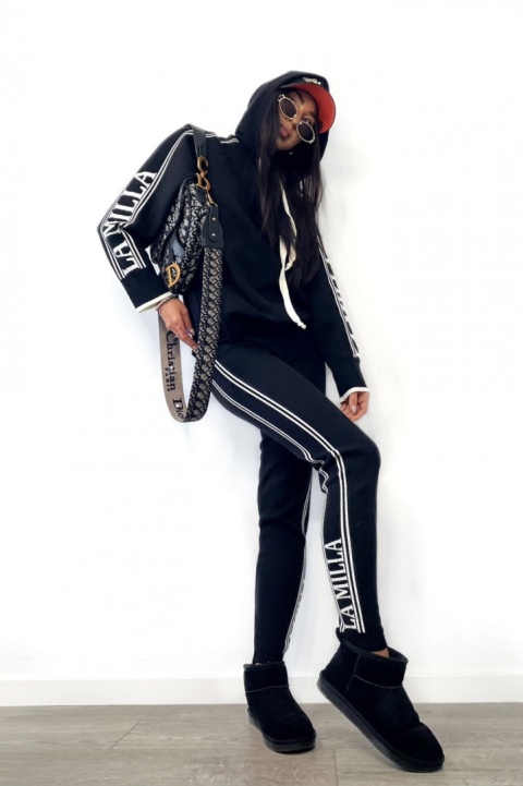 Komplet dzianinowy LAMILLA czarny La Milla