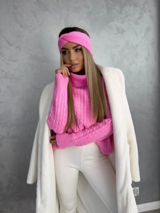 Sweter golf INKO – barbie róż By Me