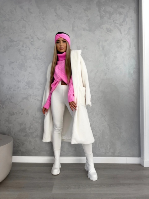 Sweter golf INKO – barbie róż By Me