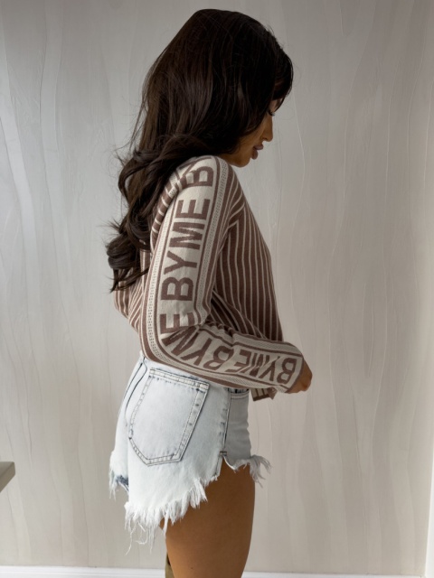 Sweter GABENA ciemny beż By Me