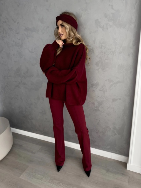 Sweter golf BRENDA – bordo By Me