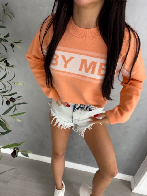 Sweter CR By Me – pomarańczowy By Me