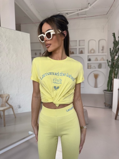 Tshirt BESTIES cytryna La Manuel