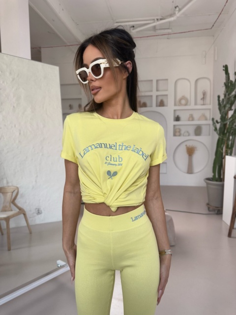 Tshirt BESTIES cytryna La Manuel