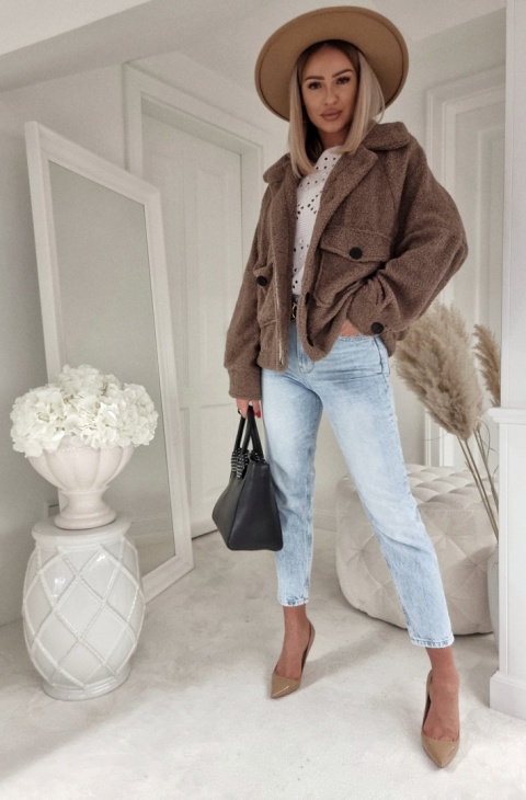 Kożuszek z kieszeniami kakao - BY ME