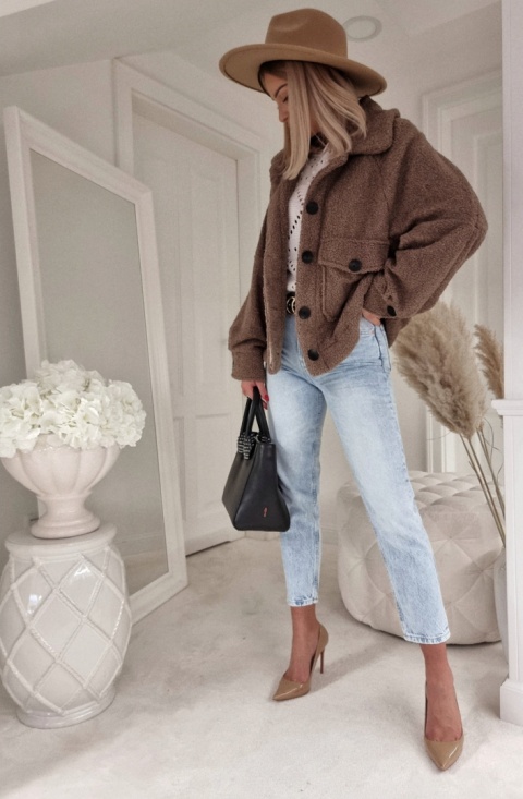 Kożuszek z kieszeniami kakao - BY ME