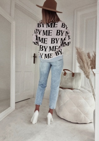 Logowana narzutka bomberka błękitna - BY ME