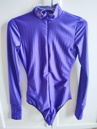 Modelujące body z suwakiem PHOEBE fioletowe - LA MANUEL