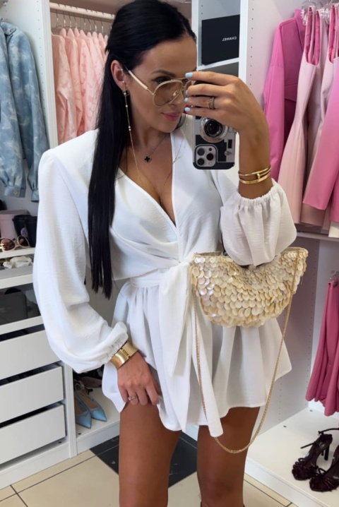 Kombinezon z wiskozy biały- LA MILLA