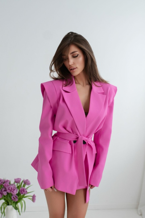 Marynarka oversize z poduszkami WIGILIA fuksja La Milla