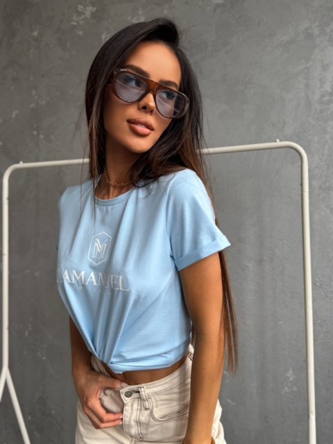 T-shirt STYLER błękit La Manuel