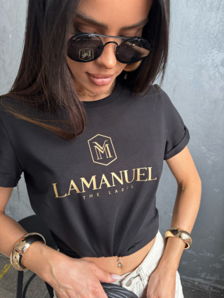 T-shirt STYLER czarny La Manuel