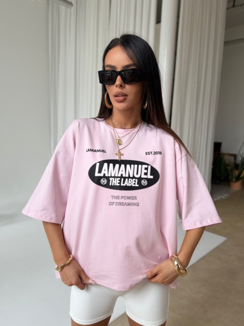 T-shirt SUPREME róż La Manuel