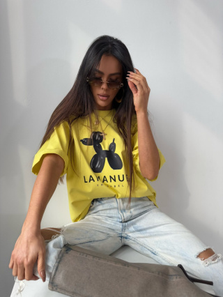 T-shirt TEDDY żółty La Manuel