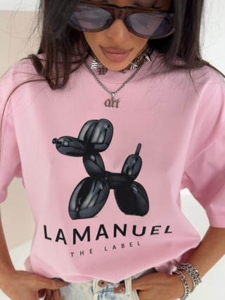 T-shirt TEDDY róż La Manuel