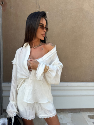 Komplet koszula i spodenki COAST ecru La Manuel