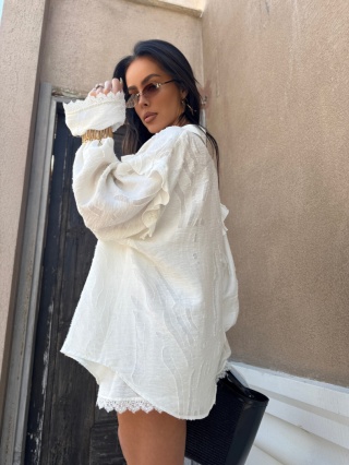 Komplet koszula i spodenki COAST ecru La Manuel