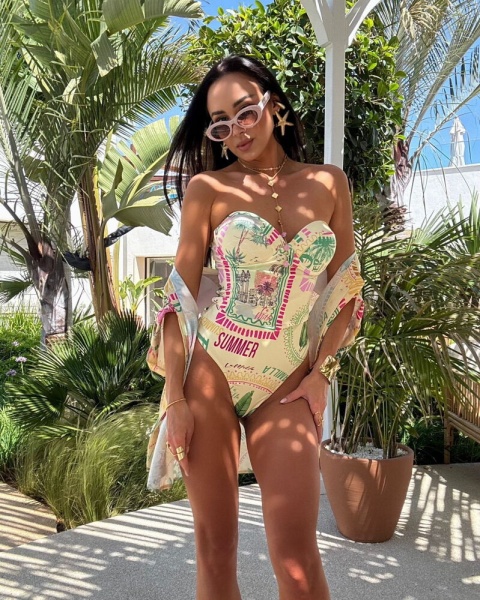 Strój kąpielowy monikini/ body LAMILLA SUMMER żółte La Milla