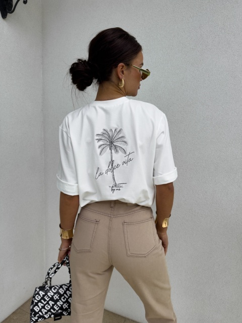 T-shirt PALMS ecru By Me T-shirt PALMS ecru By Me