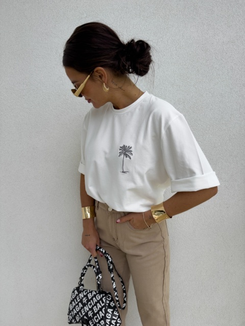 T-shirt PALMS ecru By Me T-shirt PALMS ecru By Me