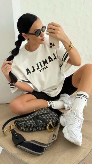 T-shirt oversize LAMILLA biały La Milla
