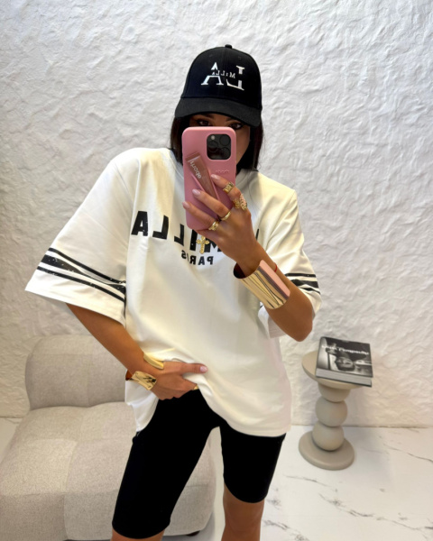 T-shirt oversize LAMILLA biały La Milla T-shirt oversize LAMILLA biały La Milla