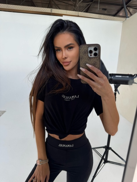 Tshirt MIRA czarny La Manuel Tshirt MIRA czarny La Manuel