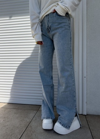 Jeansy FLARED – dark jeans By Me