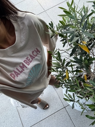 T-shirt SHELL – jasny beż By Me