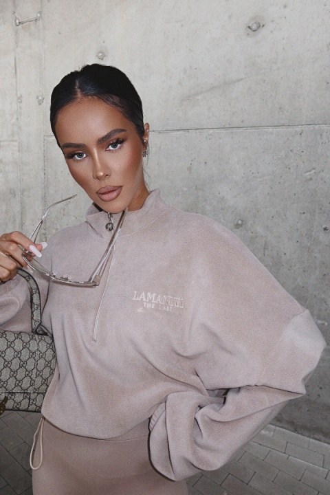 Bluza WARM UP taupe La Manuel