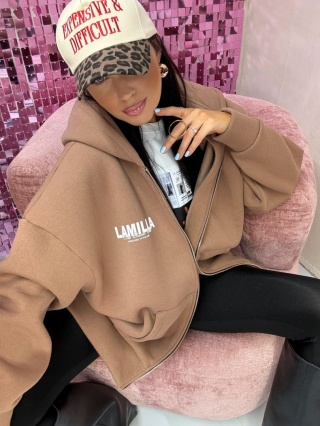 Bluza długa oversize karmel La Milla