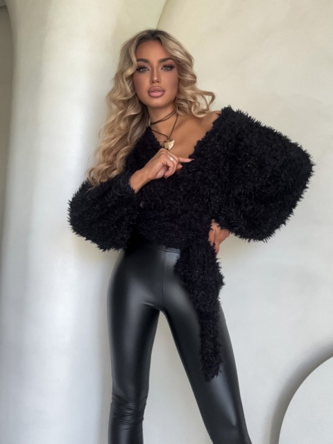 Bluzka KAIRA SHAGGY czarna By Me