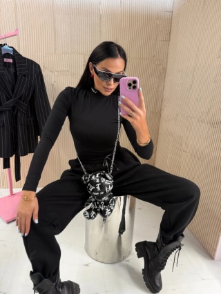 Body z logowaniem czarne La Milla