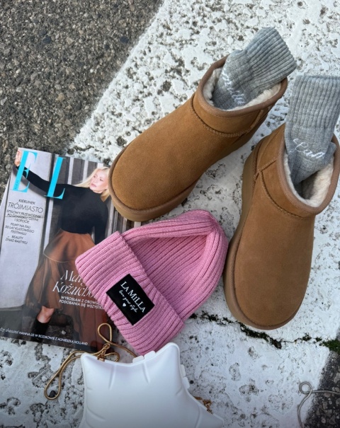 Czapka z logowaniem różowa La Milla Czapka z logowaniem różowa La Milla