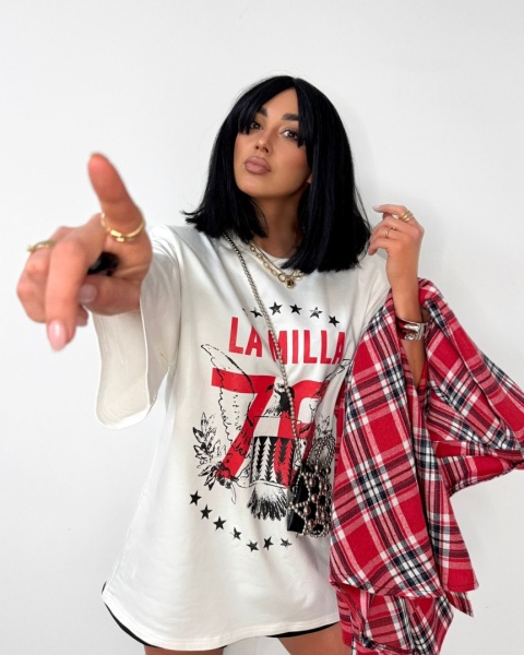 Flanelowa koszula w kratkę czerwona La Milla