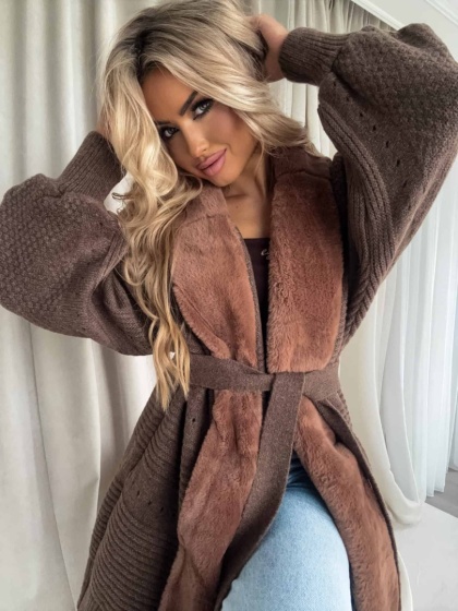 Kardigan DREAM czekoladowy By Me