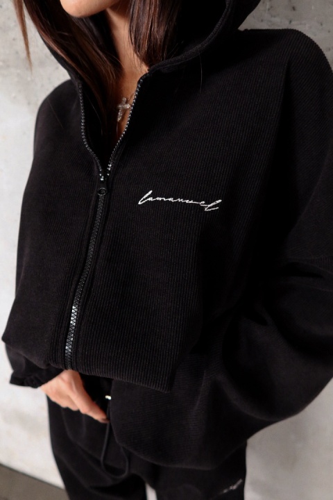 Komplet bluza i spodnie THEME czarny La Manuel