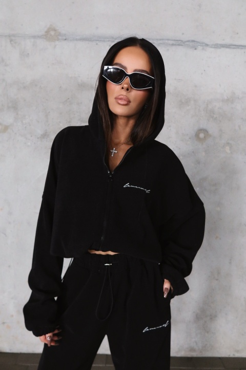 Komplet bluza i spodnie THEME czarny La Manuel