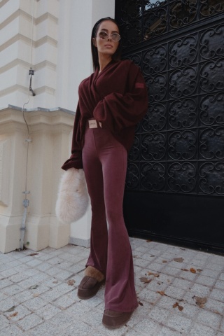 Legginsy BLESSED bordo La Manuel