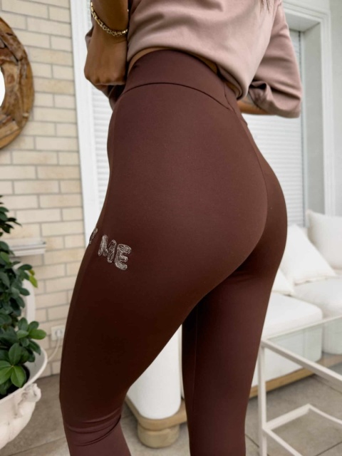 Legginsy WOW czekoladowe By Me