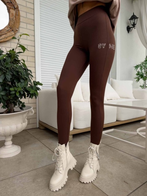 Legginsy WOW czekoladowe By Me