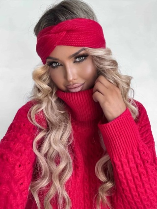 Opaska CATI czerwona By Me