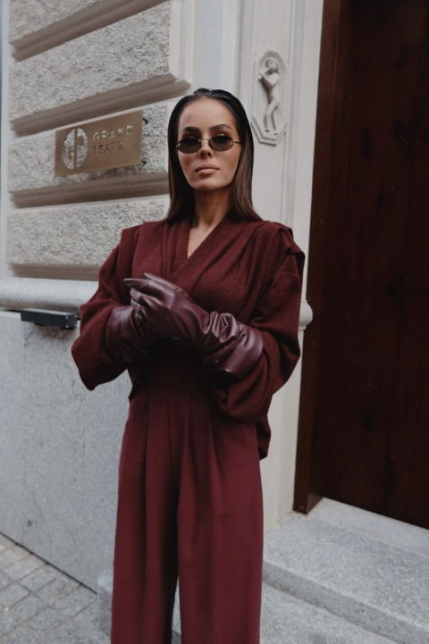 Rękawiczki ROUGE bordo La Manuel